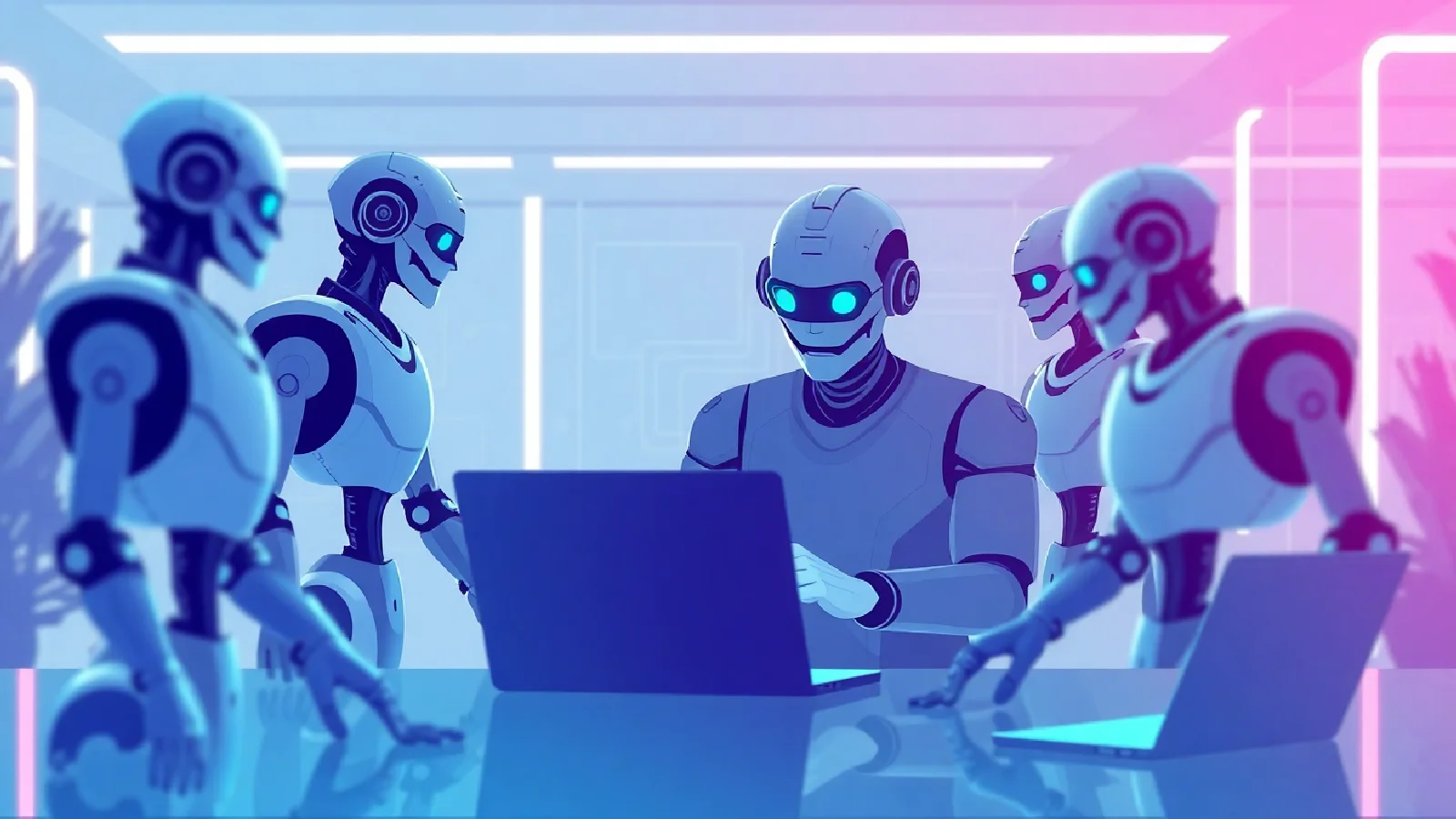 Interface de développement avec intelligence artificielle montrant du code généré automatiquement
