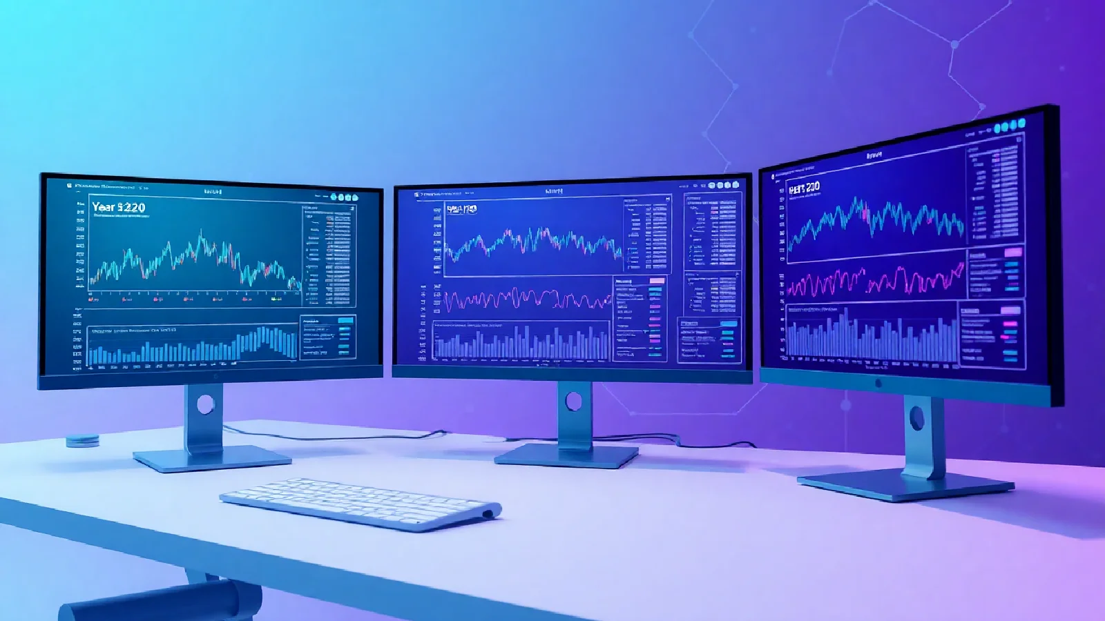 Graphique montrant l'évolution des tendances du marché des cryptomonnaies en 2025 avec courbes de croissance