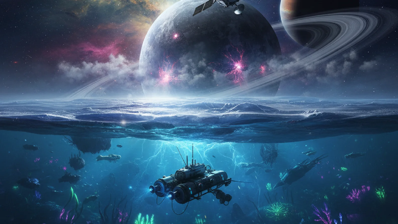 2026: Space Probes Search for Life in Europa and Enceladus Oceans