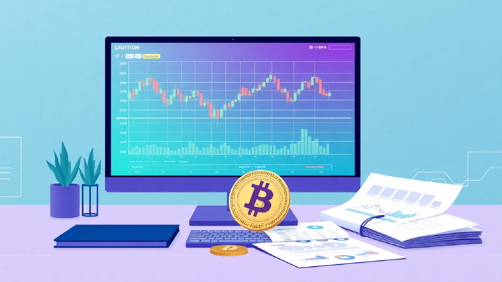 Graphique montrant la croissance du Bitcoin et des ETF.