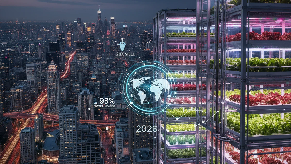 Illustration: Agritech 2026: Vertical Farming and CEA Revolutionize - Energy & Environment
