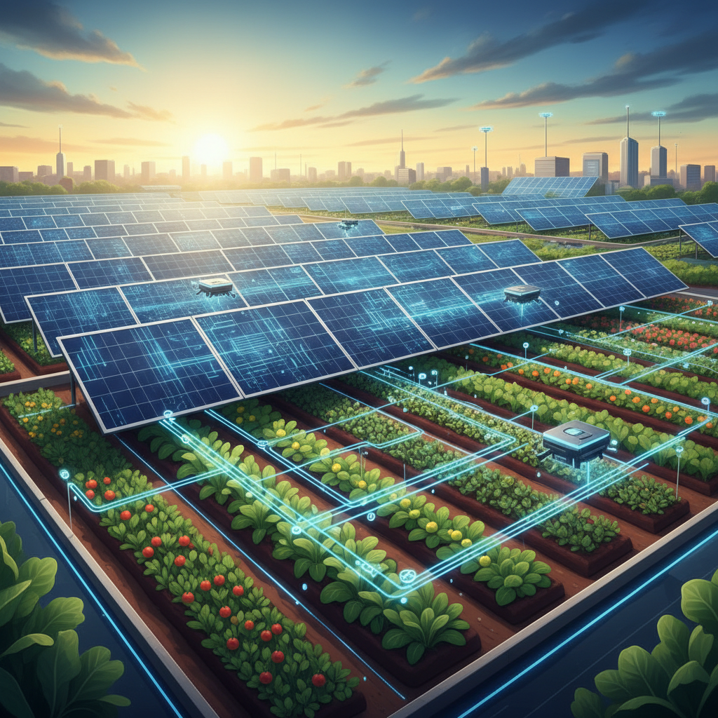 Illustration: Smart Agrivoltaics: AI Revolutionizes Solar Agriculture - Energy & Environment