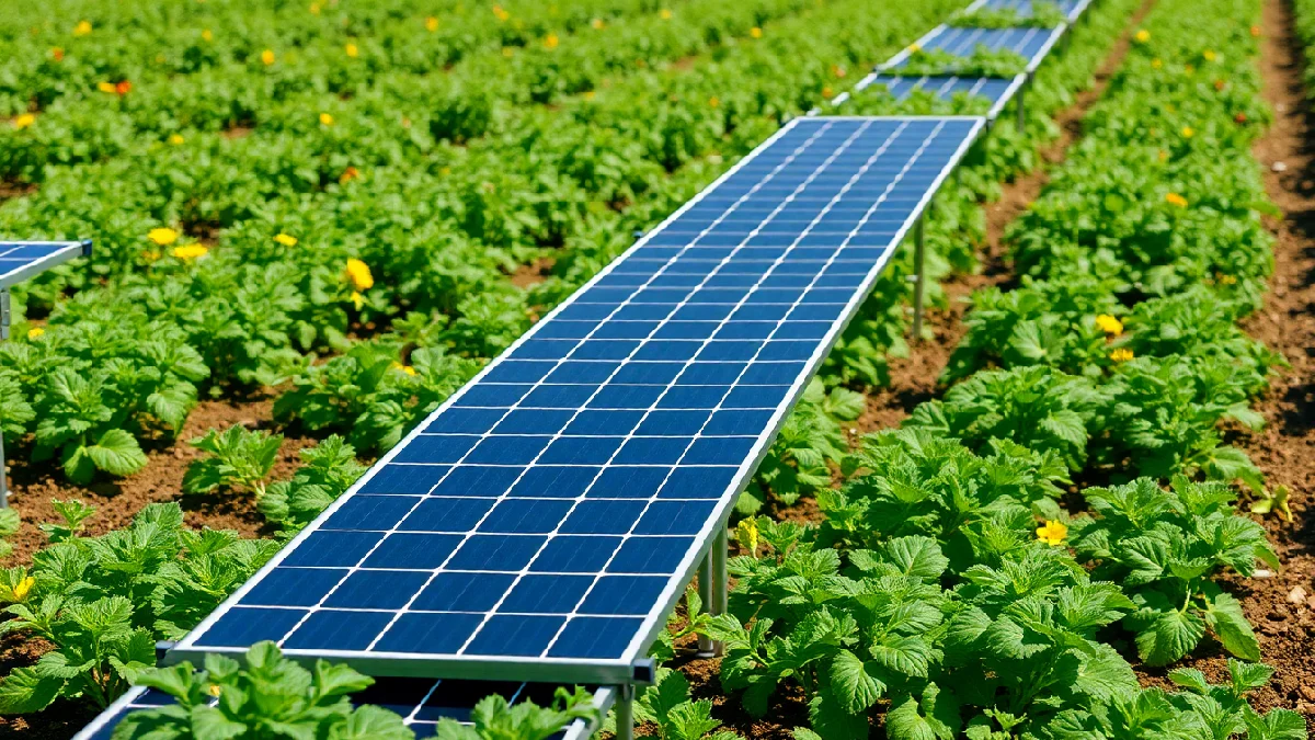 Illustration: Greenhouse Agrivoltaics: Maximizing Yields and Energy - Energy & Environment