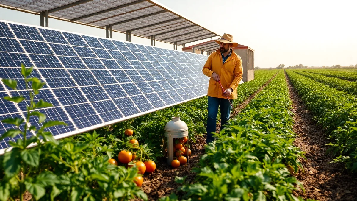 Illustration: Greenhouse Agrivoltaics: Maximizing Yields and Energy - Energy & Environment