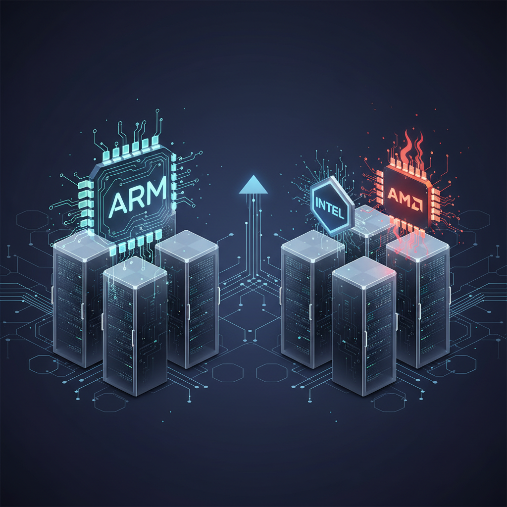 Illustration: ARM vs Intel/AMD 2026 : La bataille des serveurs datacenter - Technologie