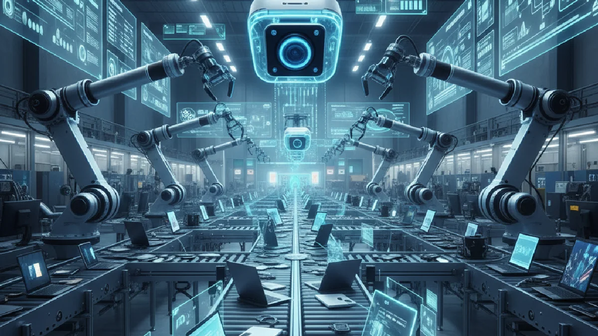 Illustration: Automatisation et IA : l'avenir du tri des DEEE en 2026 - IA / Intelligence Artificielle