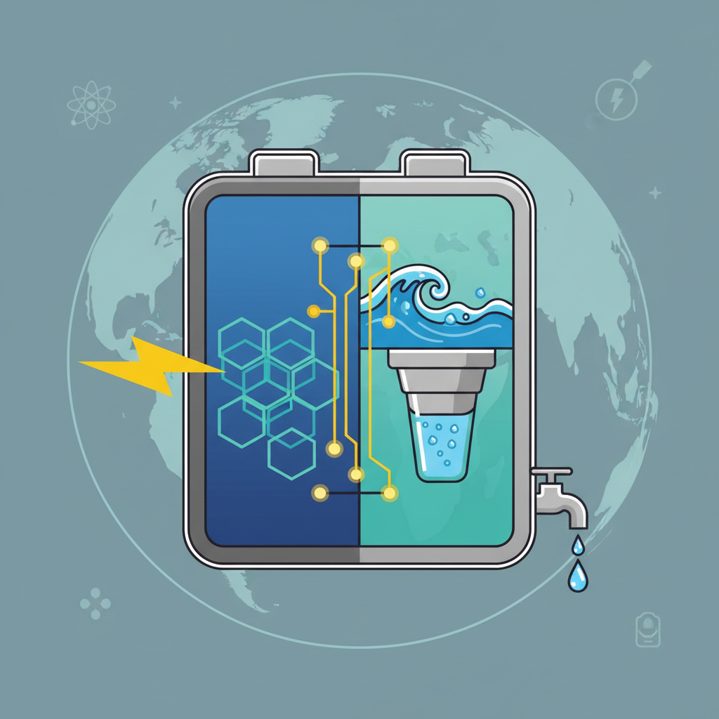 Illustration: Bifunctional Sodium-Ion Batteries: Storing Energy and Desalinating Seawater - Energy & Environment