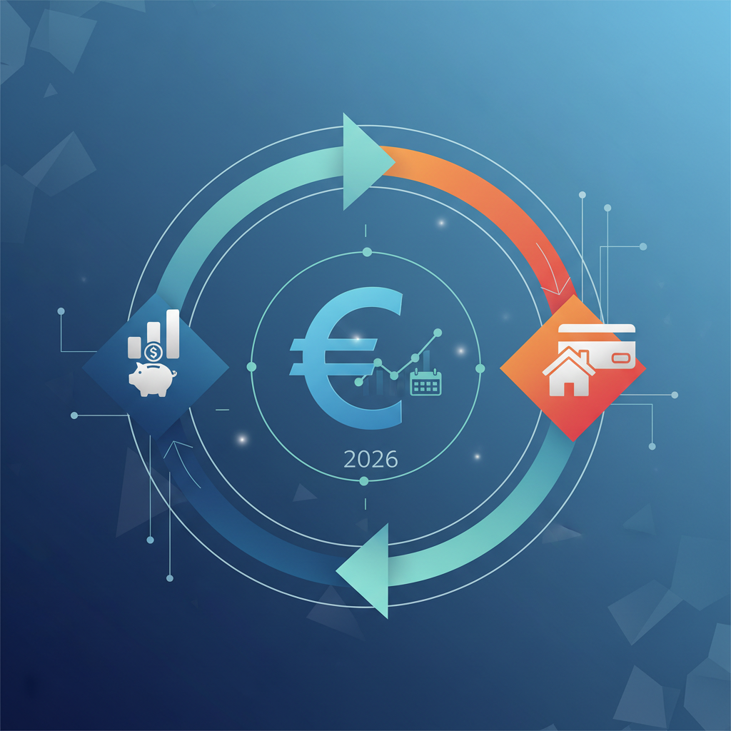 Illustration: ECB: Stable Rates in 2026, What Are the Implications for Savings and Credit? - Finance & Investment