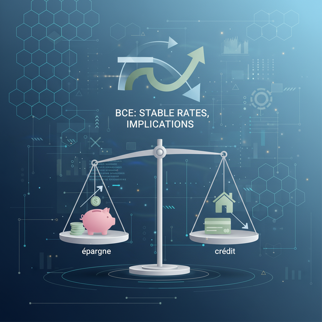 Illustration: ECB: Stable Rates in 2026, What Are the Implications for Savings and Credit? - Finance & Investment