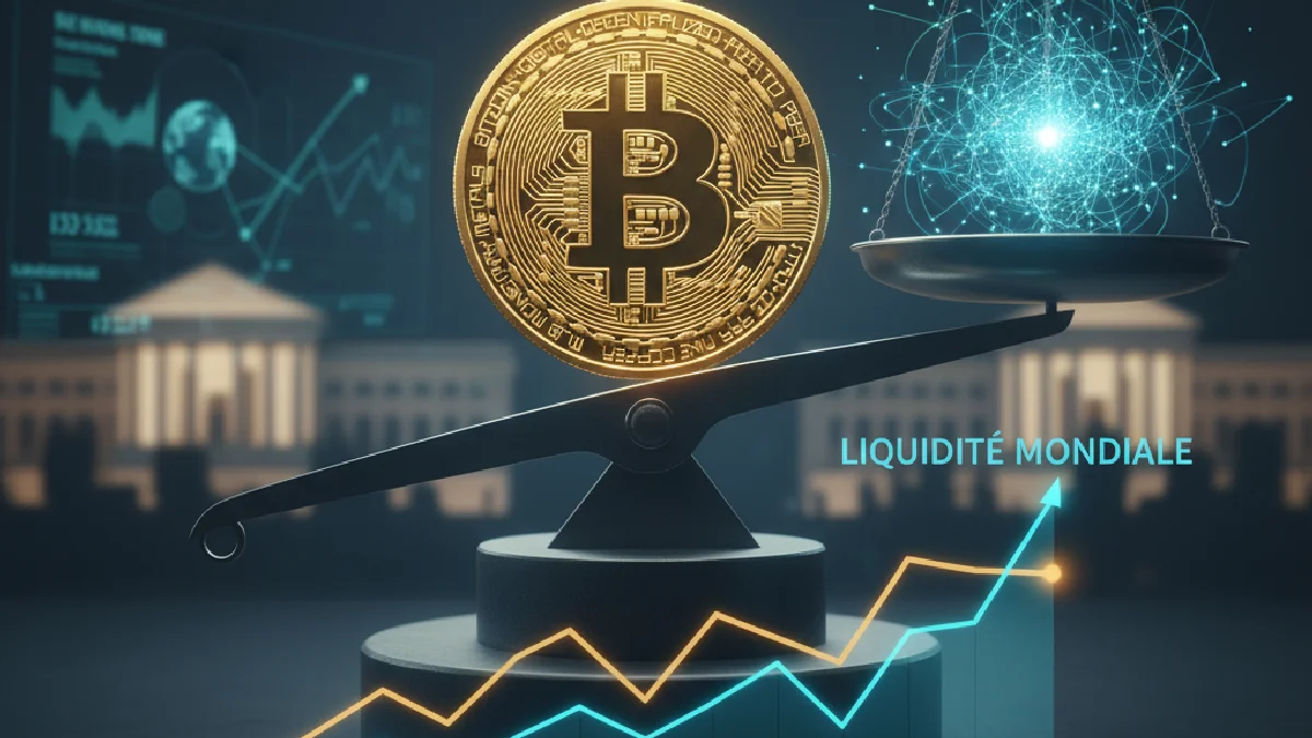 Illustration: Bitcoin et liquidité globale : l'indicateur macroéconomique décisif de 2026 - Crypto & Blockchain