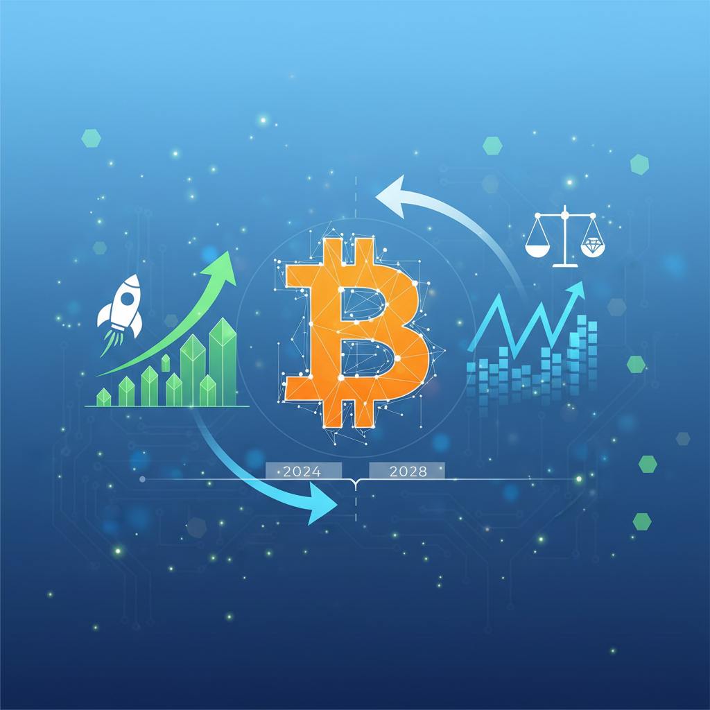 Illustration: Bitcoin Post-Halving 2028 : Scénarios de Marché et Impact sur la Rareté - Crypto & Blockchain