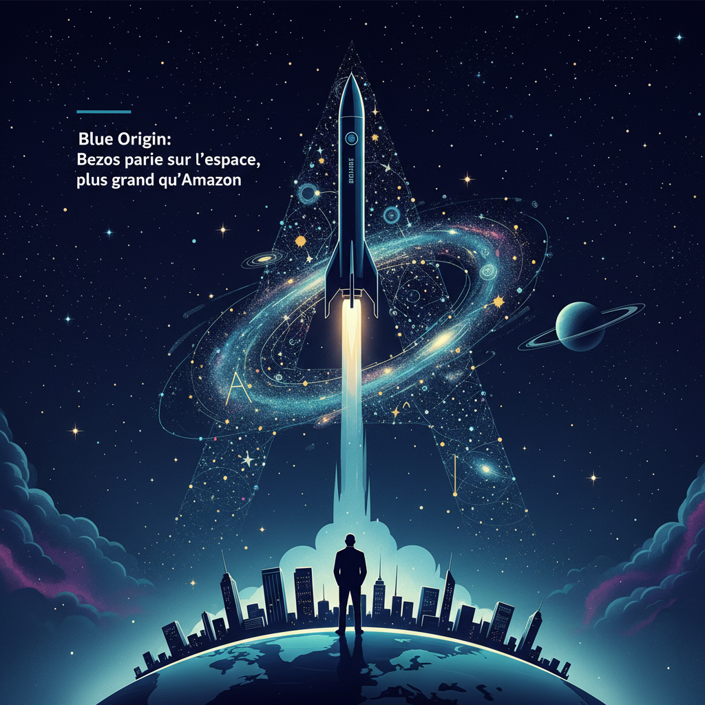 Illustration: Blue Origin: Bezos Bets on Space, Bigger Than Amazon - Space & Astronomy
