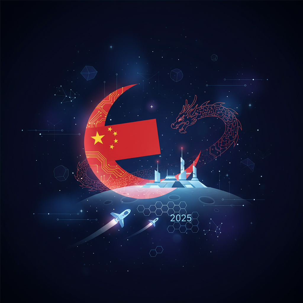 Illustration: China and the Lunar Race: Decisive Advances in 2025 - Space & Astronomy