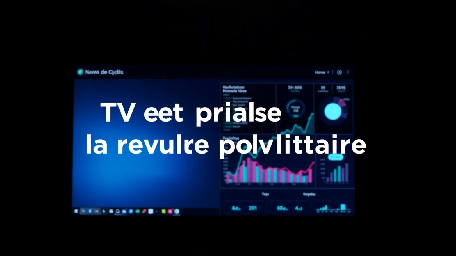 Connected TV screen displaying interactive ads with real-time targeting data