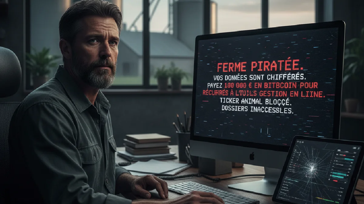 Illustration: Cybersécurité agricole : quand les ransomwares menacent l'alimentation - Technologie