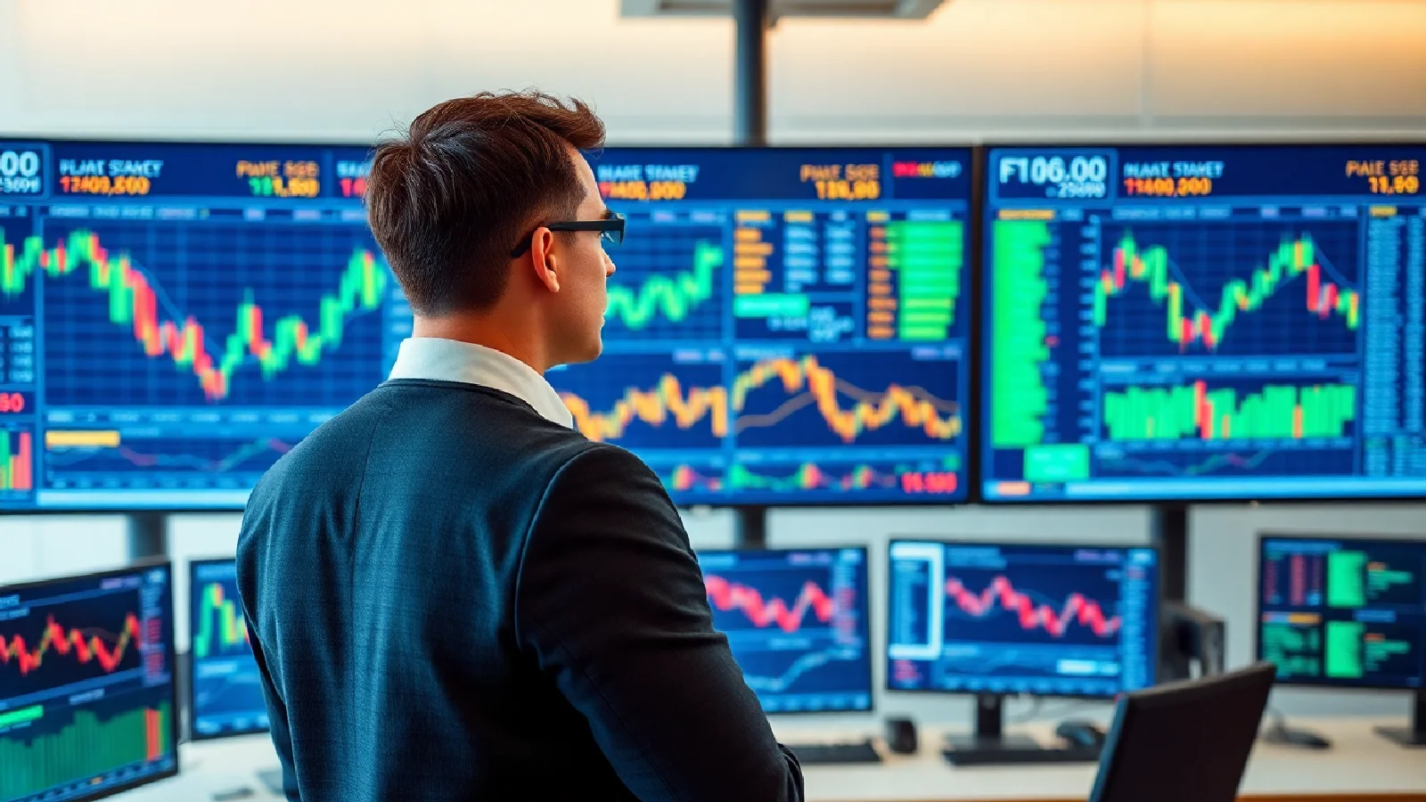Analyse des ETF thématiques 2026 sur écrans affichant graphiques IA énergie verte biotech