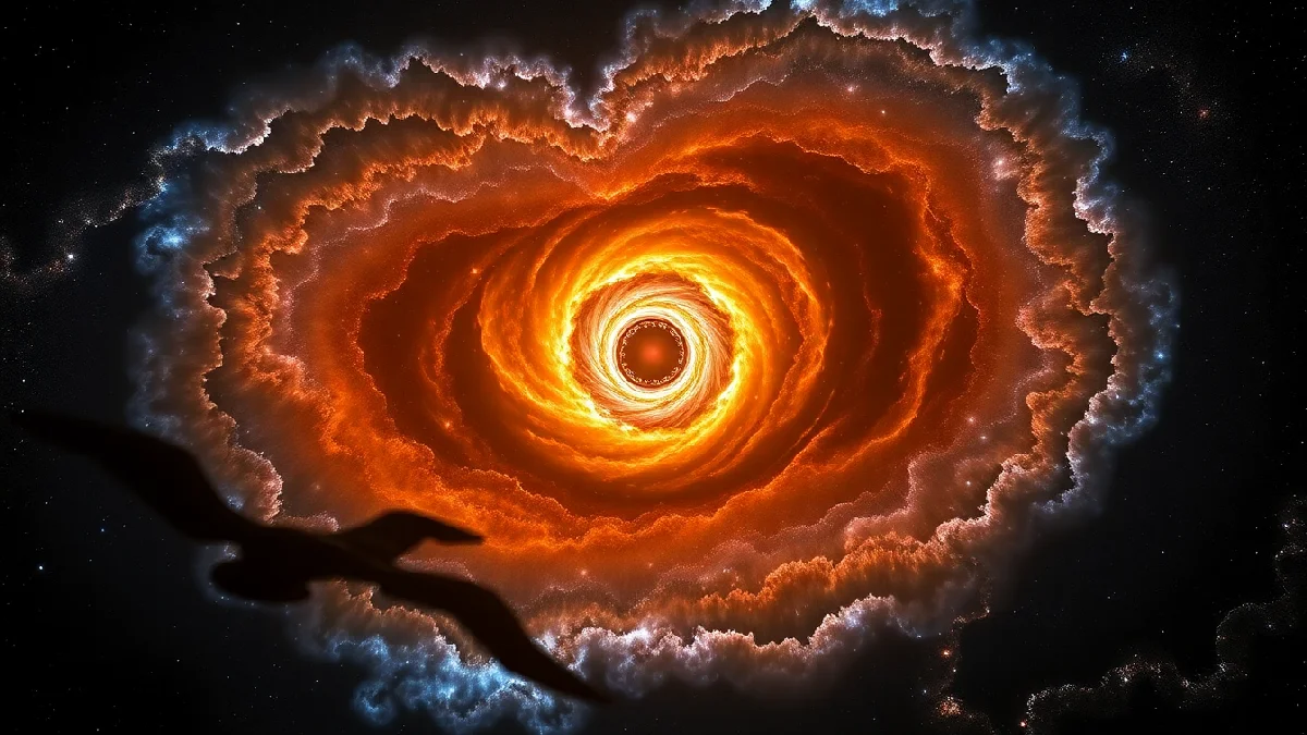 Illustration: Fusions de trous noirs : naissance des géants cosmiques - Espace & Astronomie