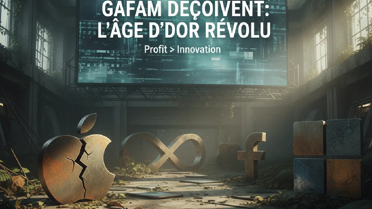 Illustration: GAFAM déçoivent : Quand les géants tech privilégient profit sur innovation - Business & Startups