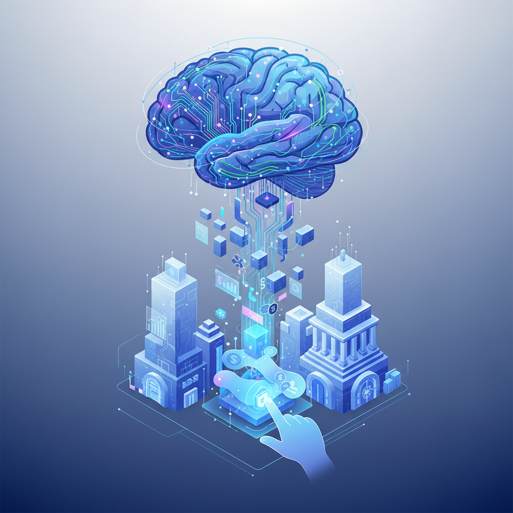Illustration: IA générative dans la banque : enjeux et transformation du secteur - IA / Intelligence Artificielle