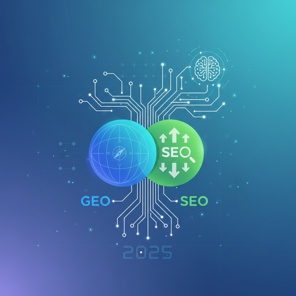 Illustration: GEO et SEO : Vers des stratégies de contenu unifiées en 2025 - IA / Intelligence Artificielle