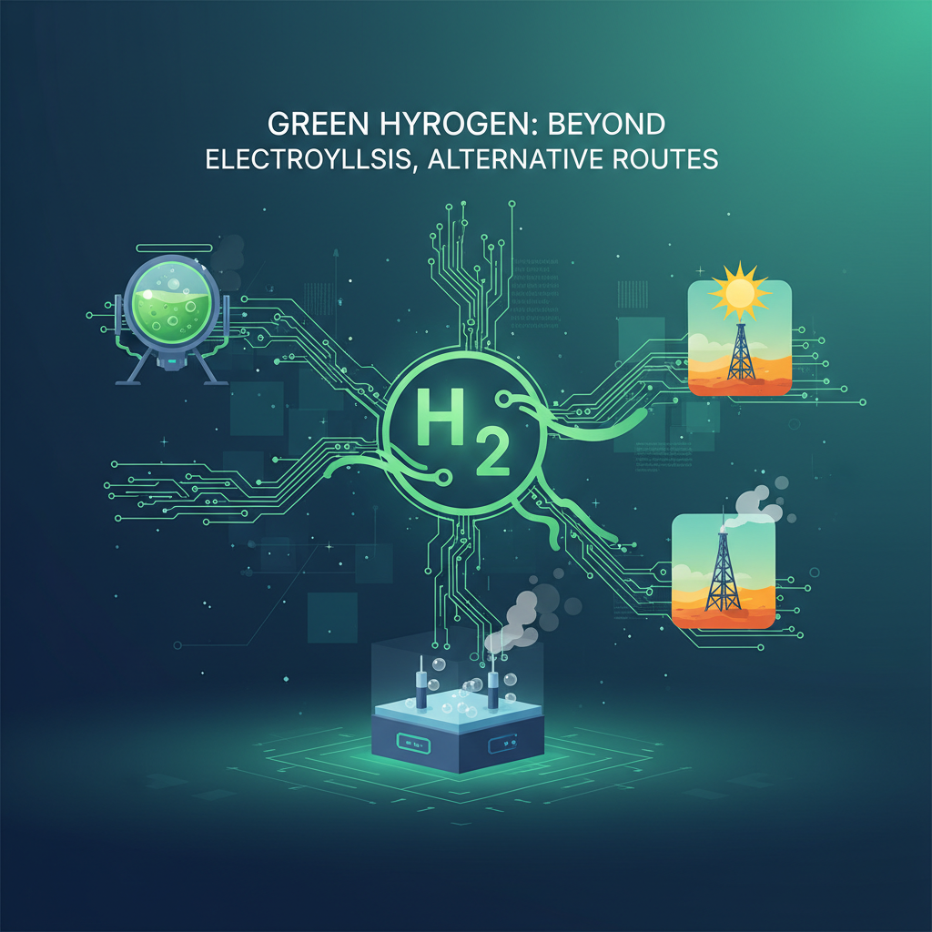 Illustration: Green Hydrogen: Beyond Electrolysis, Alternative Pathways - Energy & Environment