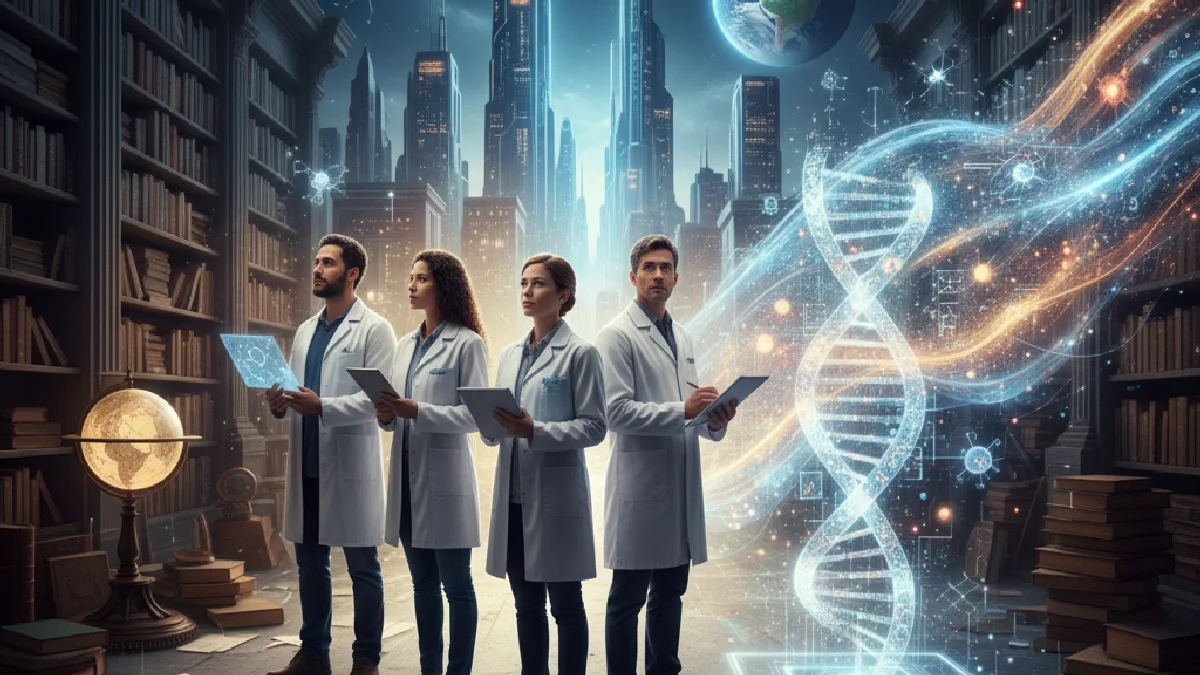 Illustration: Decoding Science: How Discoveries Shape Our World - Science & Research