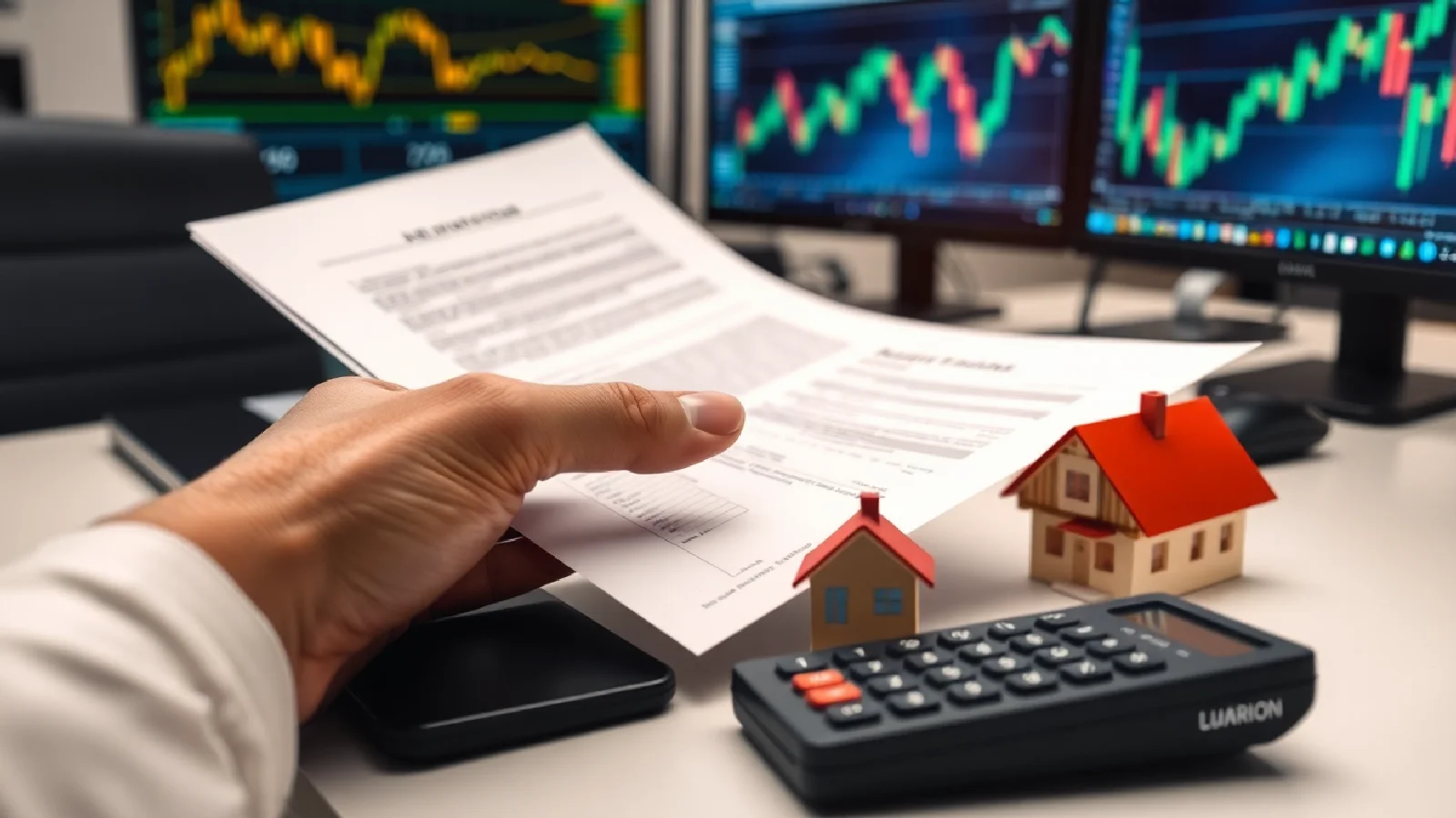 Investisseur analysant des documents légaux d'IRA autodirigé pour un investissement immobilier sécurisé