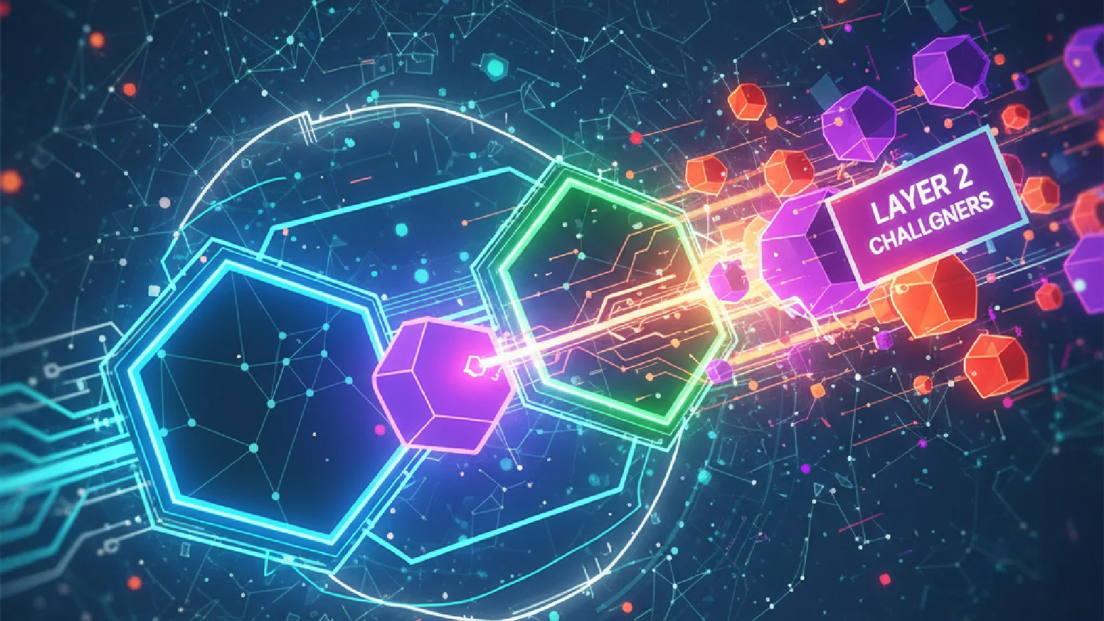 Solutions Layer 2 blockchain émergentes 2026 avec logos zkSync Base Starknet défiant Arbitrum Optimism