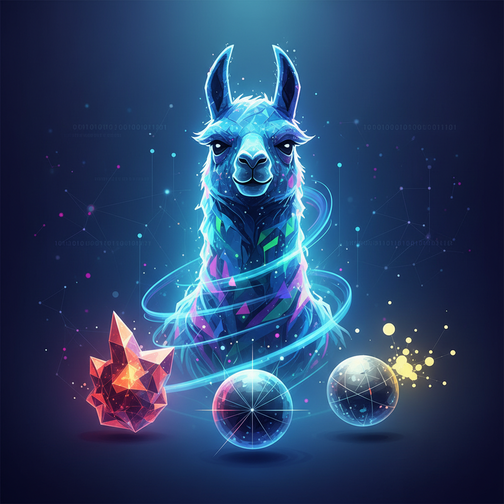 Illustration: Llama 4 vs. its Competitors: Meta's Open Source Vision - AI / Artificial Intelligence