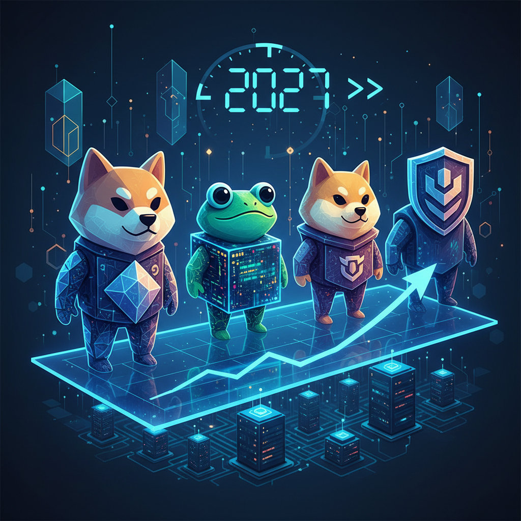 Illustration: Memecoins : l'ère de la maturité ? Prédictions 2027 et au-delà - Crypto & Blockchain