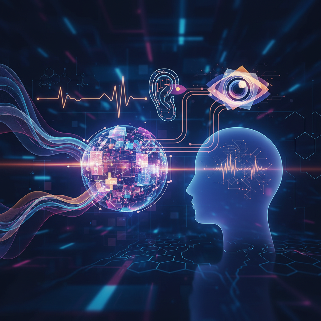 Illustration: Multimodalité audio-visuelle : vers une interaction humaine augmentée - IA / Intelligence Artificielle