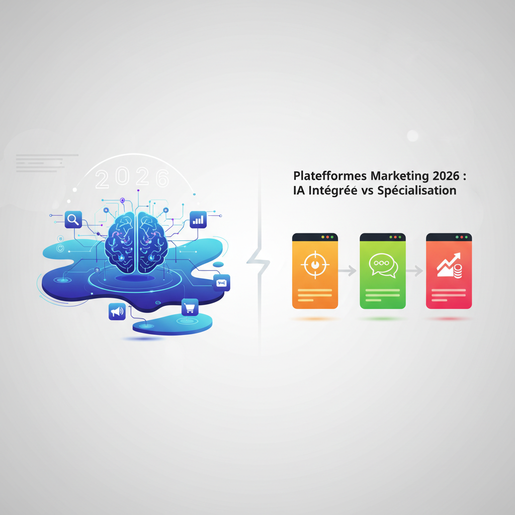 Illustration: Marketing Platforms 2026: Integrated AI vs. Specialization - Web & Marketing