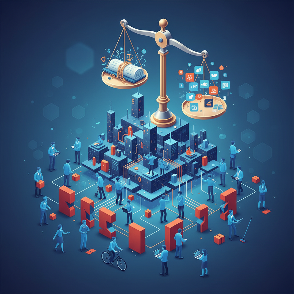 Illustration: Plateformes tech de la gig economy : défis réglementaires 2034 - Business & Startups