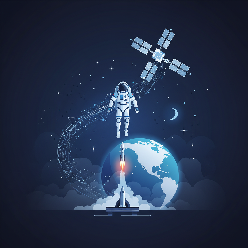 Illustration: Préparer un vol spatial européen post-ISS : le parcours Pesquet - Espace & Astronomie