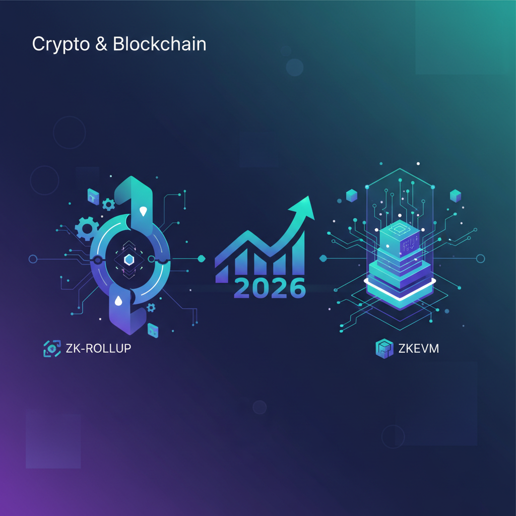 Illustration: ZK-Rollups vs. zkEVMs : quelle solution domine l'évolutivité en 2026 ? - Crypto & Blockchain