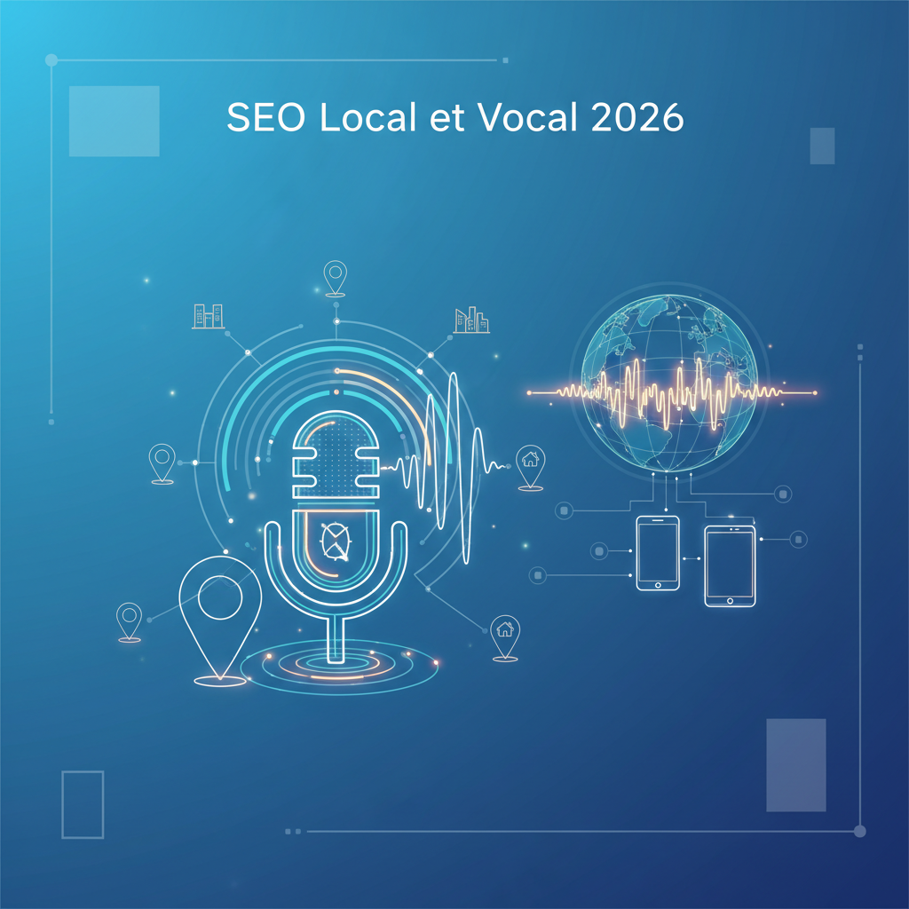 Illustration: SEO local et vocal 2026 : Guide optimisation recherches proximité - Web & Marketing