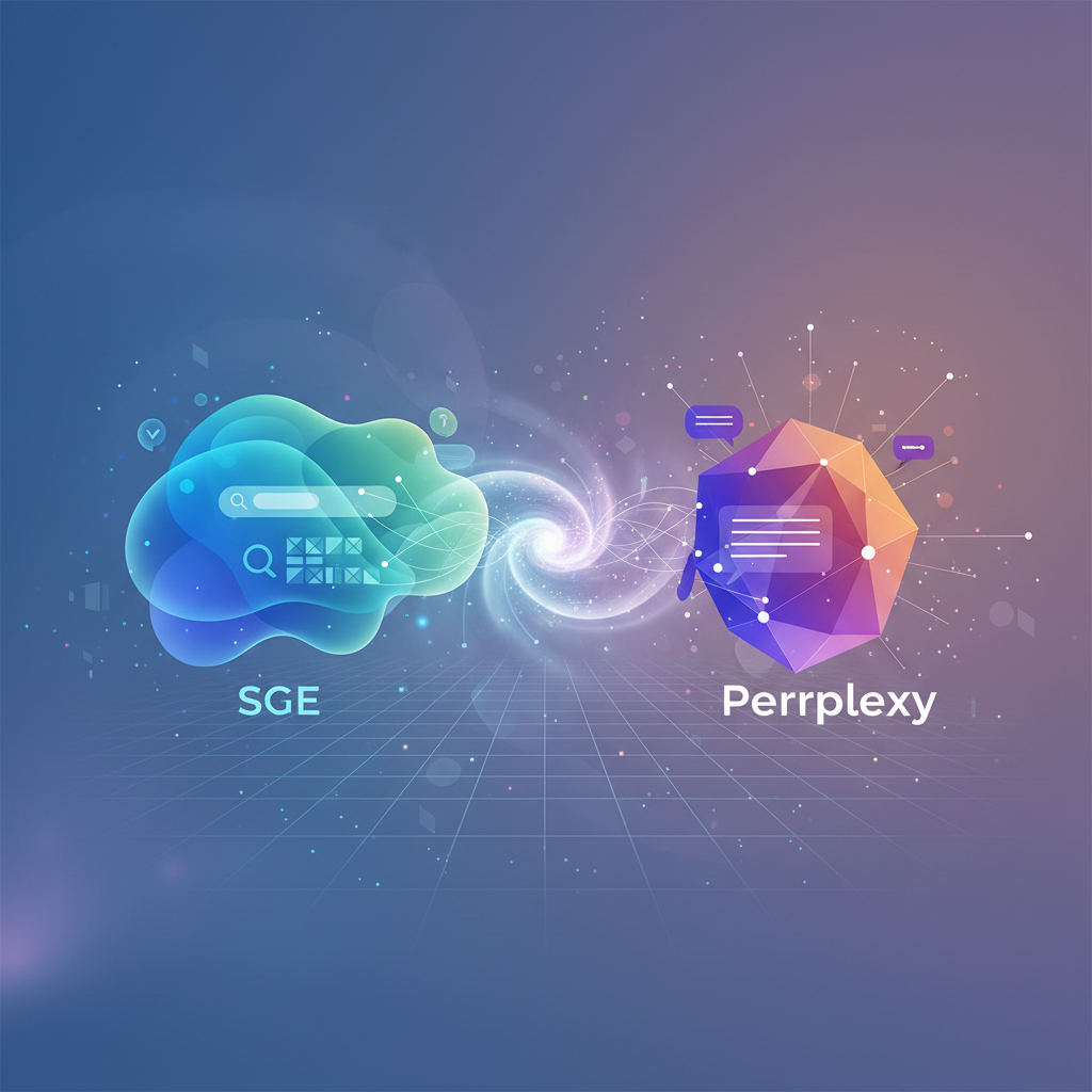 Illustration: SGE and Perplexity: Optimizing for Conversational Search - Web & Marketing