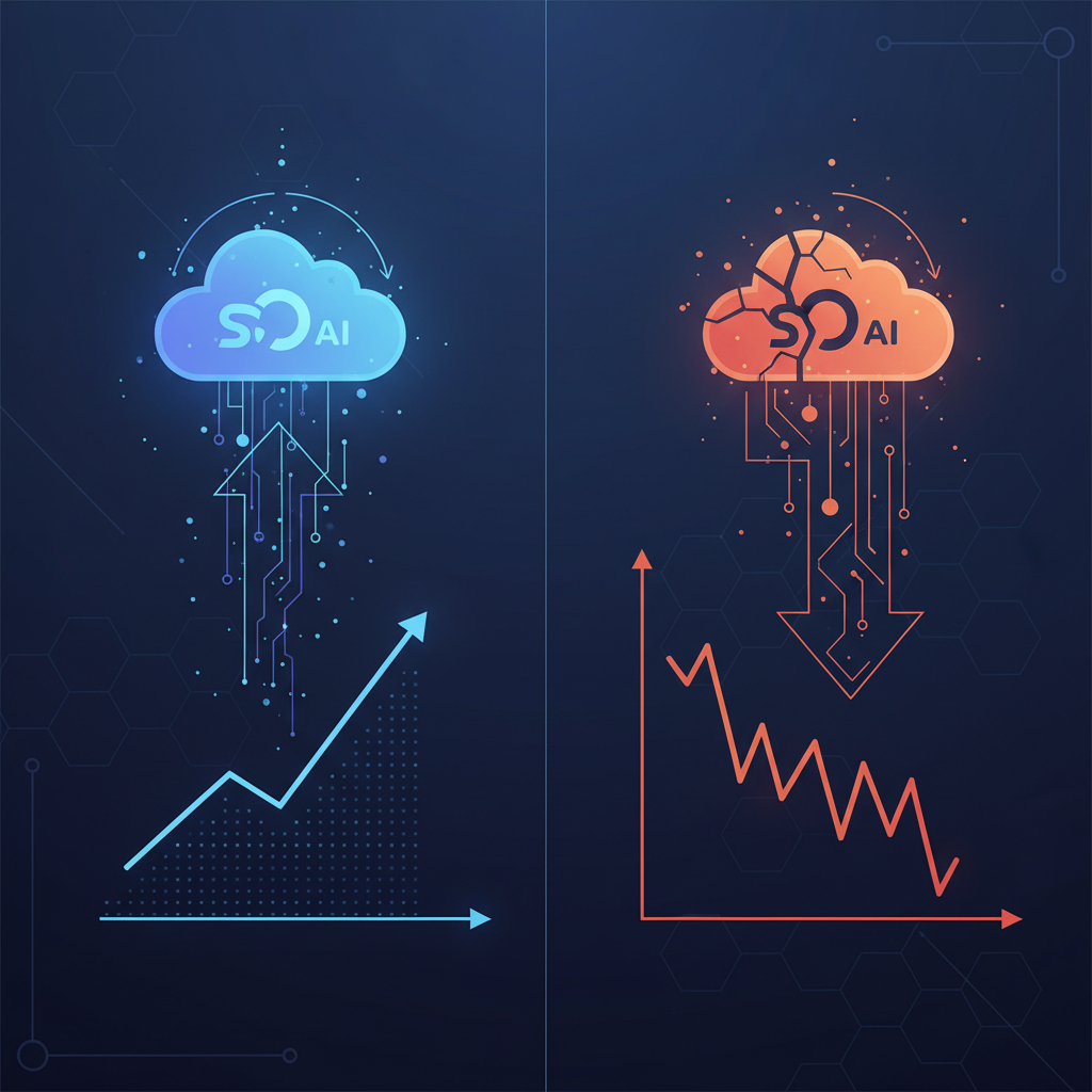 Illustration: Sora d'OpenAI : Comment l'application a chuté après un succès initial - IA / Intelligence Artificielle
