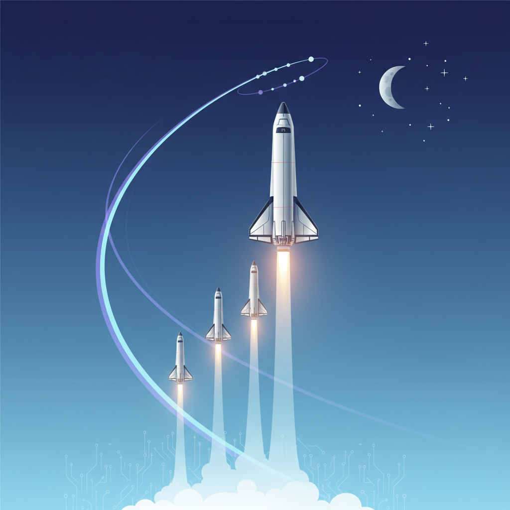 Illustration: Starship in 2025: Review of 5 Launches and Future Prospects - Space & Astronomy