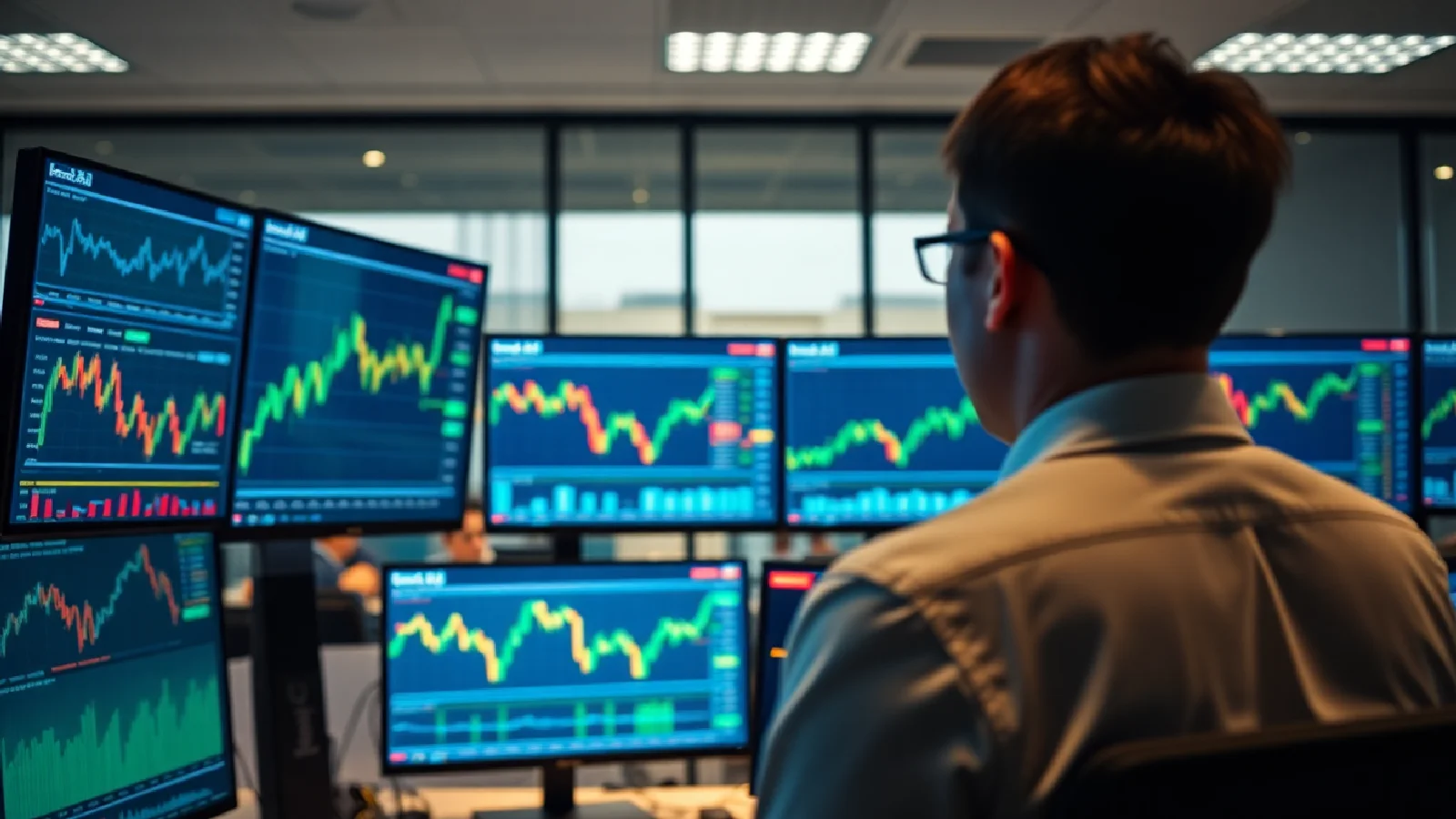 Graphiques boursiers et analyses financières illustrant les stratégies d'investissement pour 2026