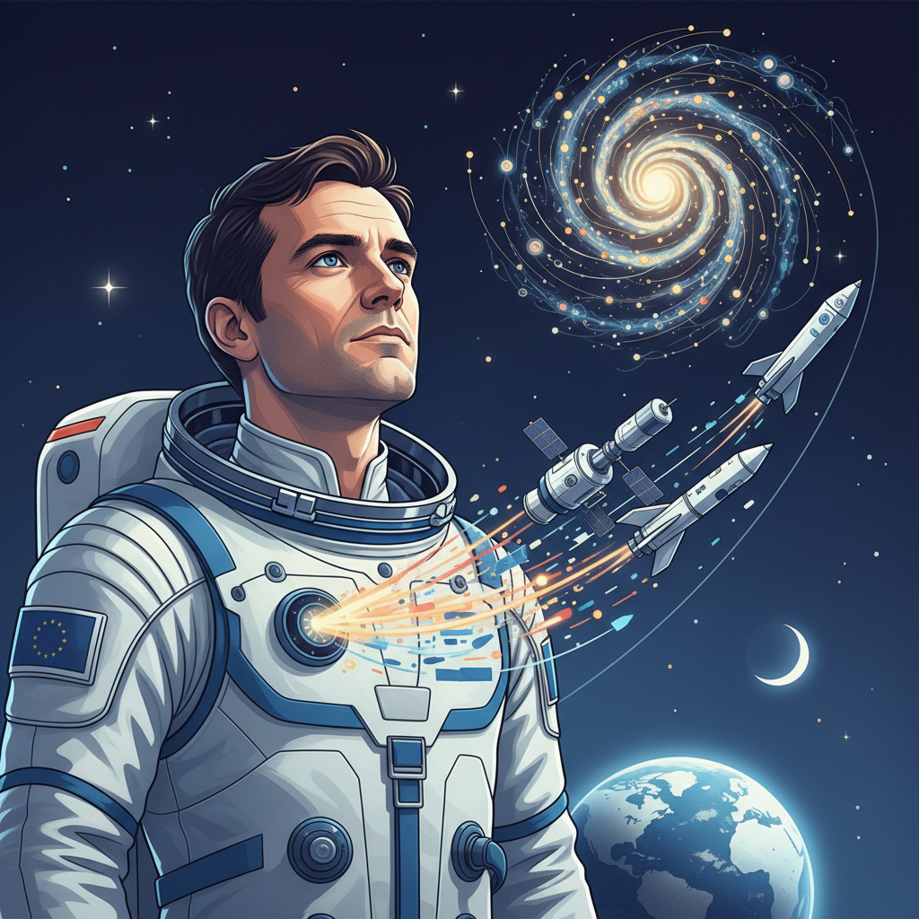 Illustration: Thomas Pesquet: Catalyst for European Space Exploration - Space & Astronomy
