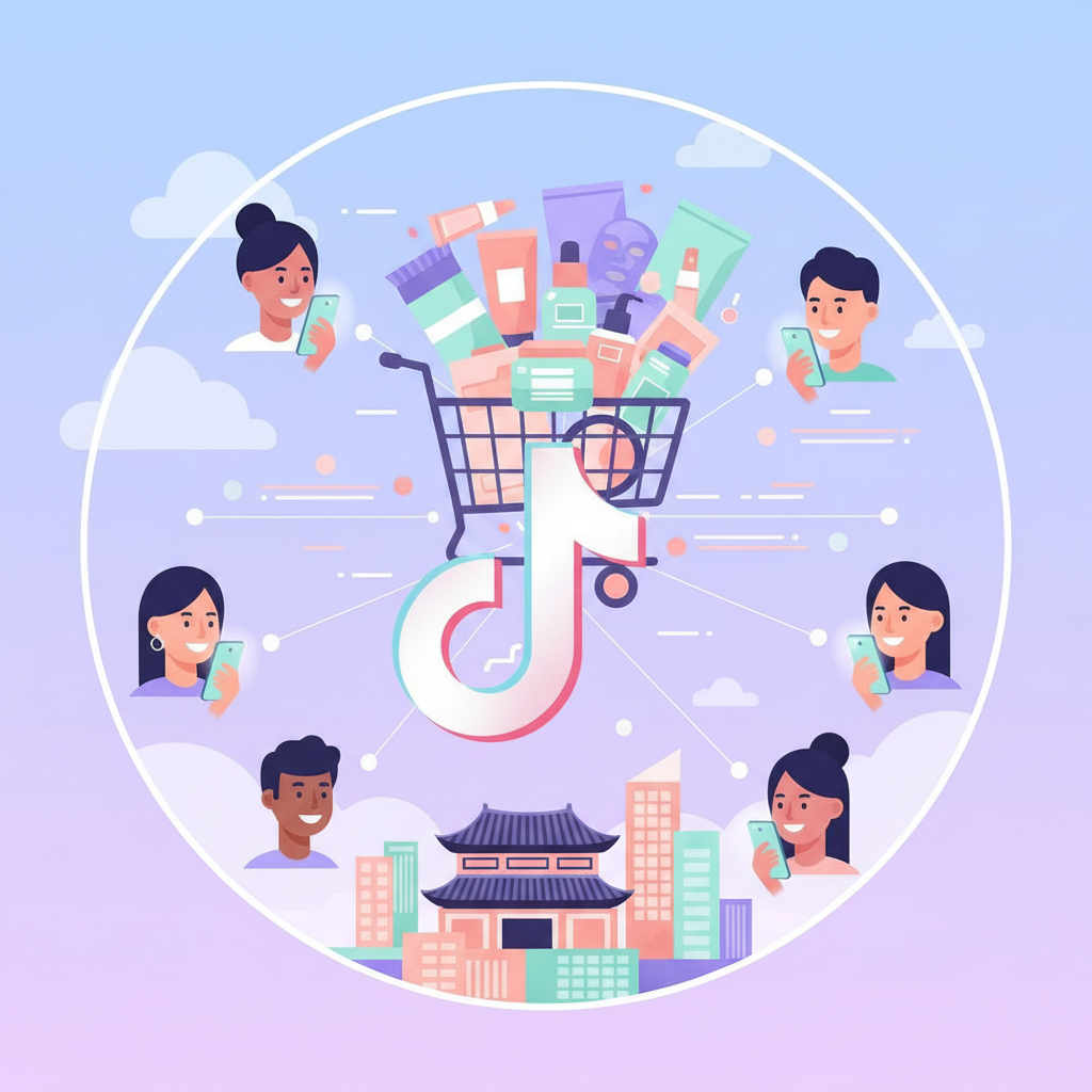 Illustration: TikTok Shop : la K-Beauty révolutionne le social commerce - Web & Marketing