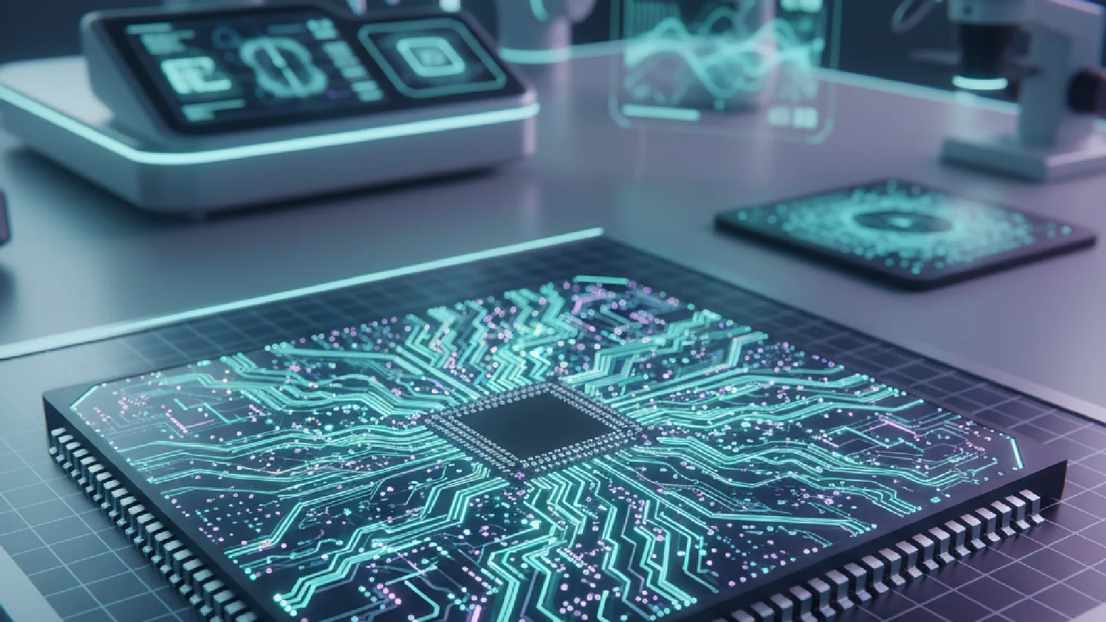 Usine de production de semi-conducteurs TSMC avec équipements de lithographie EUV pour la fabrication de puces IA avancées en 2nm