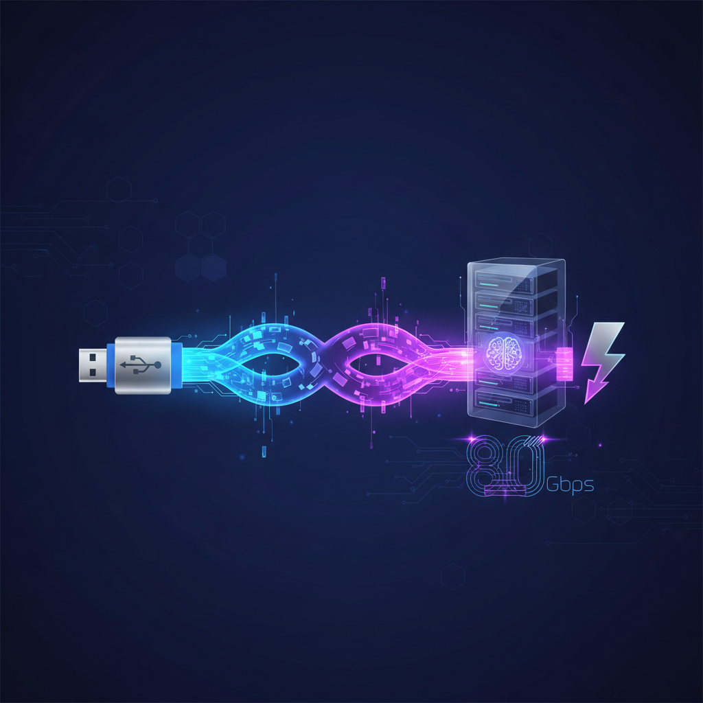 Illustration: USB4 v2 et Thunderbolt 5: Une Connectivité à 80 Gbps pour l'Ère du Self-Hosting - Technologie