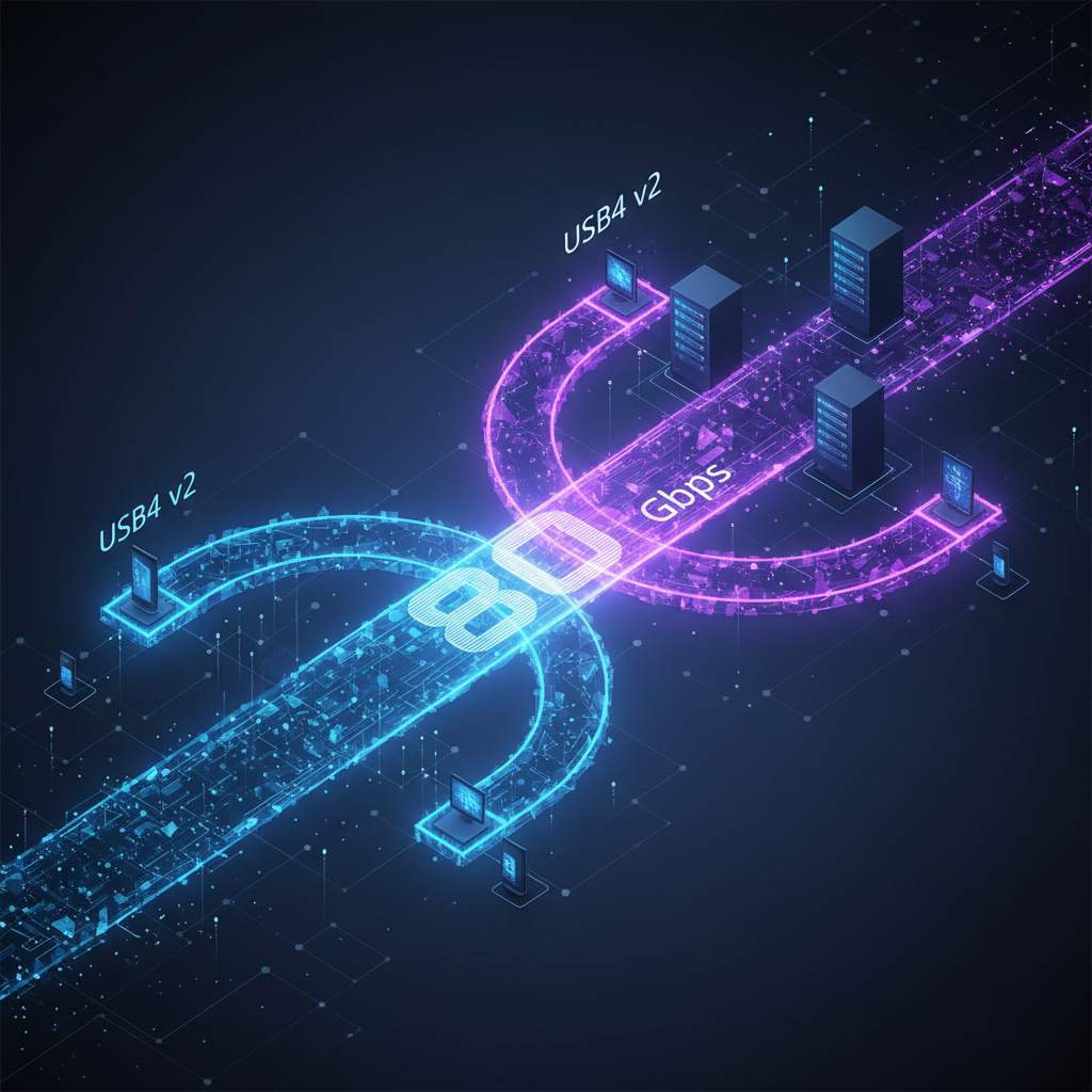 Illustration: USB4 v2 et Thunderbolt 5: Une Connectivité à 80 Gbps pour l'Ère du Self-Hosting - Technologie