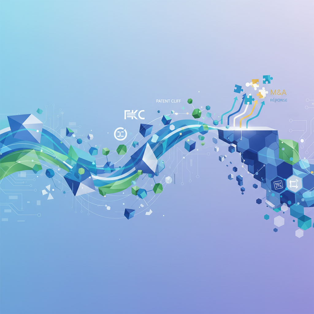 Illustration: Vague M&A pharmaceutique 2025-2027 : réponse au patent cliff - Finance & Investissement