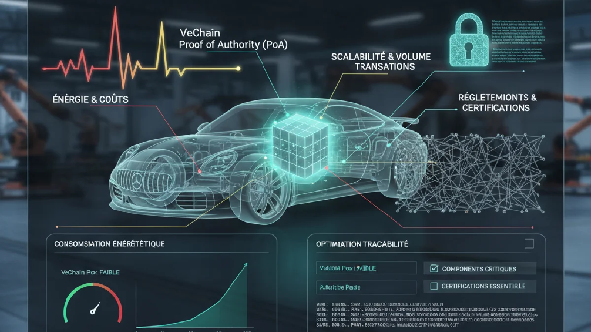 Illustration: VeChain et traçabilité automobile de luxe : Porsche, Mercedes - Crypto & Blockchain